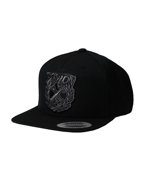 GREY PARTY CREST HAT - BLACK